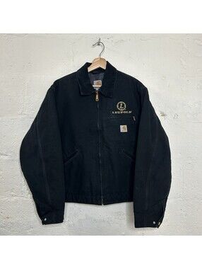 Vintage Carhartt Blanket-Lined Detroit Jacket “Black” Leupold J001 BLK
